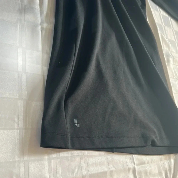Vintage LOLE Black midi dress,quarter front zip,empire waist,comfy, stylish,NWT - Picture 9 of 12
